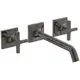 IS-Attrappe-Wand-WT-Armatur-Joy-Neo-Ausld-209mm-Kreuzgriffe-Magnetic-Grey-BD179A5 gallery number 1